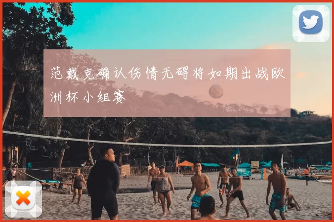 范戴克确认伤情无碍将如期出战欧洲杯小组赛